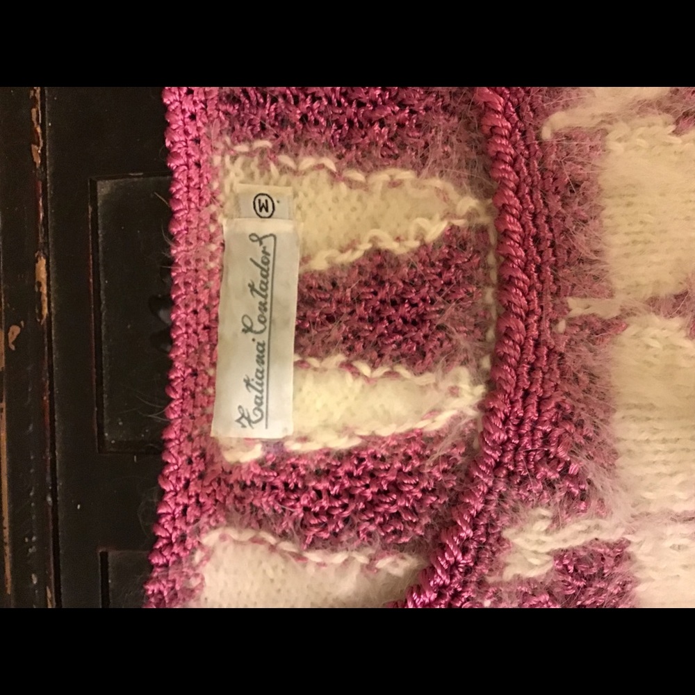 Vinatge Pink Angora Sweater - Picture 4 of 5